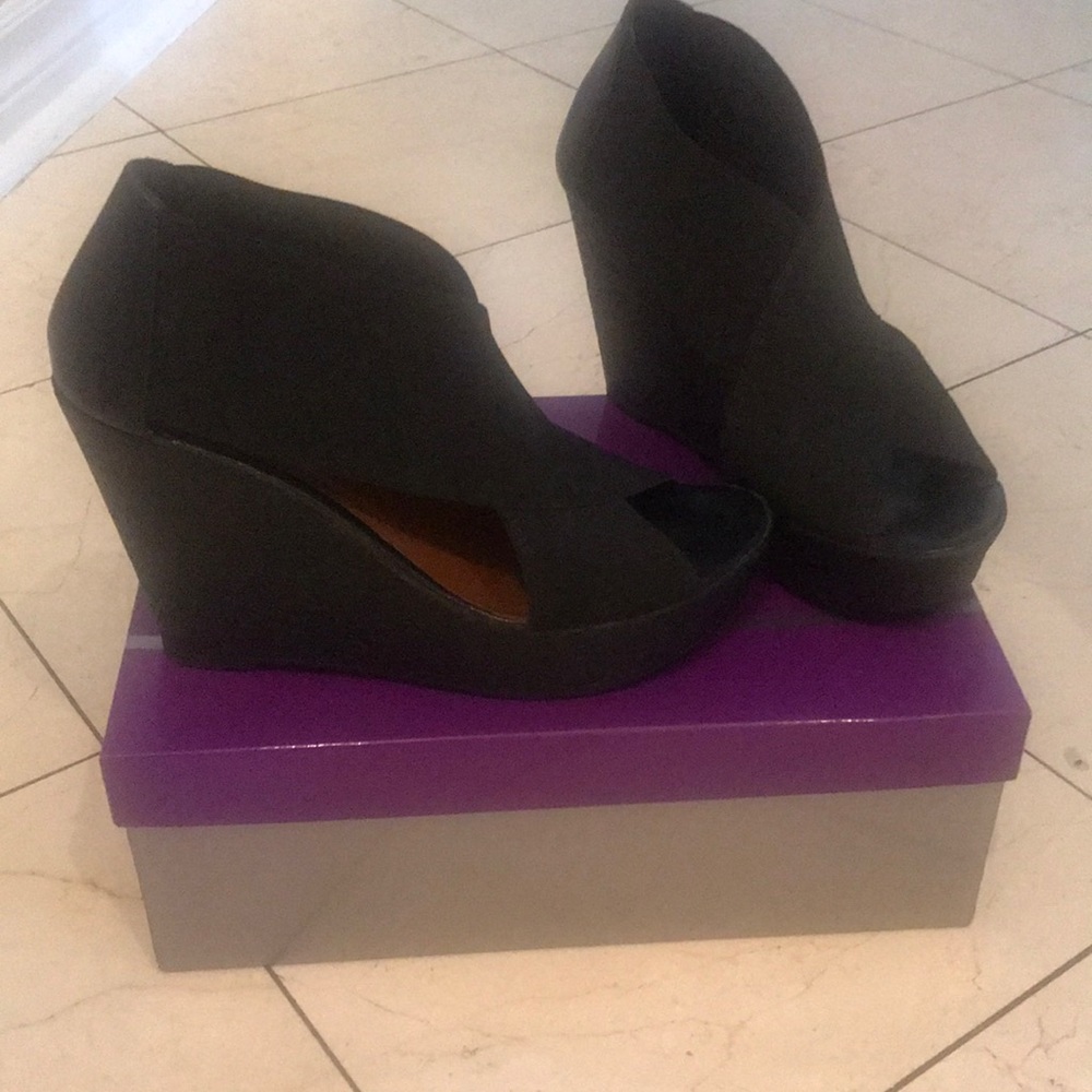 Browns Black platform sandals